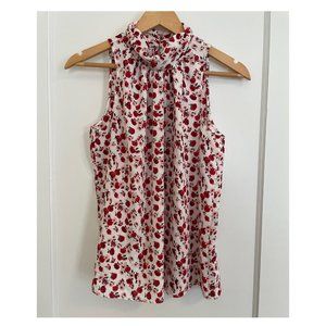 Ann Taylor Factory Sleeveless Floral Blouse - Small